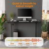 Electric Height Adjustable Standing Desk,Sit to Stand Ergonomic Computer Desk,Black,40'' x 24" - as Pic