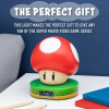 Paladone Super Mario Bros Mushroom Digital Alarm Clock with Power Up Sound Nintendo Room D√©cor and Merchandise - Paladone