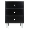 Daniel Accent Table with 3 Drawers; Black Finish - 20933