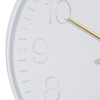 DecMode 24" White Metal Round Wall Clock - DecMode