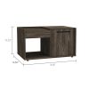Tualatin 2-Shelf Coffee Table Dark Walnut - as Pic