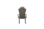 ACME Dresden Arm Chair (Set-2), Vintage Bone White & PU 68173 - as Pic