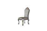 ACME Dresden Side Chair (Set-2), Vintage Bone White & PU 68172 - as Pic