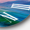 Designart 'Blue Waves Breaking At The Beach V' Nautical & Coastal Wall Clock - Designart