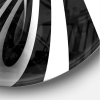 Designart 'Black and White Spiral ' Modern wall clock - Designart