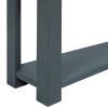 TREXM Console Table/Sofa Table with Storage Drawers and Bottom Shelf for Entryway Hallway (Navy) - as Pic