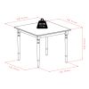 Mornay Square Dining Table; Walnut - 94736