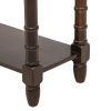TREXM Console Table Sofa Table Easy Assembly with Two Storage Drawers and Bottom Shelf for Living Room, Entryway (Espresso) - as Pic