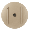 Stonebriar 23" Brown Analog Round Farmhouse Battery Operated Wall Clock - STONEBRIAR