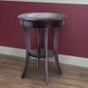 Cassie Round Accent Table with Glass - 40019