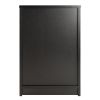 Ava Accent Table with 2 Drawers in Black Finish - 20936