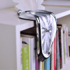 Black Melted Twisted Wall Clock