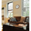 Seiko 13 inch Luminous Round Wall Clock, Brown & White, QXA788BLH, Quartz Analog - Seiko