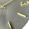 Westclox Contemporary 16" Analog QA Wall Clock-Gray with Raised Gold Numbers - Accurate Timekeeping - Westclox