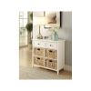 ACME Flavius Console Table in White 97416 - as Pic
