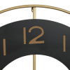 DecMode 28" Gold Metal Wall Clock with Gold accents - DecMode