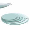 24" Round Tempered Glass Table Top Clear Glass 2/5 Inch Thick Beveled Polished Edge - as Pic