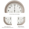 Villacera Indoor Outdoor Wall Clock Thermometer Hygrometer √Ç‚Äì 18√Ç' Silver - Villacera