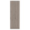 Multistorage Pantry Cabinet; Five Shelves; Double Door Cabinet -Light Gray - as Pic