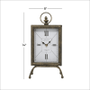DecMode 14" Brass Metal Standing Stopwatch Clock - DecMode