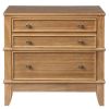 Hazel 3-Drawer Hazel 3-Drawer Side Table for Living Room, Hallway, Entryway(Old SKU:WF195778AAD) - as Pic