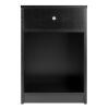 Squamish Accent table with 1 Drawer; Black Finish - 20914