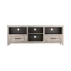 70.08 Inch Length TV Stand for Living Room and Bedroom, with 2 Drawers and 4 High-Capacity Storage Compartment, Grey Walnut - as Pic