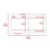 Tualatin 2-Shelf Coffee Table Dark Walnut - as Pic
