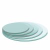 24" Round Tempered Glass Table Top Clear Glass 2/5 Inch Thick Beveled Polished Edge - as Pic