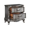 ACME Ausonia Nightstand, Antique Platinum Finish BD00604 - as Pic