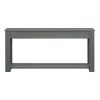 TREXM Console Table/Sofa Table with Storage Drawers and Bottom Shelf for Entryway Hallway(Tan) - as Pic