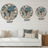 Designart 'Ancient Map Of The World I' Rustic Wall Clock - Designart