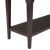 TREXM Classic Retro Style Console Table with Three Top Drawers and Open Style Bottom Shelf, Easy Assembly (Espresso) - as Pic