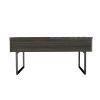 Westover Rectangle Lift Top Coffee Table Carbon Espresso and Onyx - as Pic