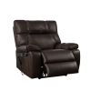 Recliner Chair with Phone Holder, Electric Power Lift Recliner with Motors Massage and Heat for Elderly, 3 Positions, 2 Side Pockets, Cup Holder