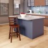 Scalera Ladder Back Swivel Seat Counter Stool; Walnut - 94104