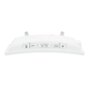 La Crosse Technology Curved Mirrored LED White Corded Electric Alarm Clock with USB, 602-249 - La Crosse Technology