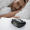 Black Battery-Powered Digital Alarm Clock