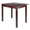 Perrone High Table with Drop Leaf; Walnut - 94838