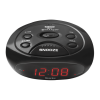 Black Super Loud Electric Digital Alarm Clock with 0.6" Red LED Display
