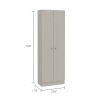 Multistorage Pantry abinet; Five Shelves; Double Door Cabinet -Pearl - as Pic