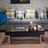 Calnan Coffee Table in Black & Chrome - 81855