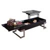 Calnan Coffee Table in Black & Chrome - 81855