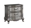 ACME Ausonia Nightstand, Antique Platinum Finish BD00604 - as Pic