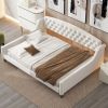 Modern Luxury Tufted Button Daybed, Full, Beige(Old SKU: SM001009AAE) - as Pic