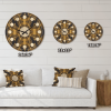 Designart 'Art Deco Style Retro Pattern' Mid-Century Modern Wood Wall Clock - Designart