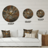 Designart 'Yellow Symmetrical Fractal Flower' Modern Wood Wall Clock - Designart
