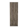 Multistorage Pantry Cabinet; Five Shelves; Double Door Cabinet -Dark Brown / Black - as Pic