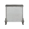 ACME Ausonia Nightstand, Antique Platinum Finish BD00604 - as Pic