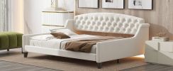Modern Luxury Tufted Button Daybed, Full, Beige(Old SKU: SM001009AAE) - as Pic